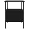 vidaXL Bedside Cabinet Black 34x36x50 cm Engineered Wood