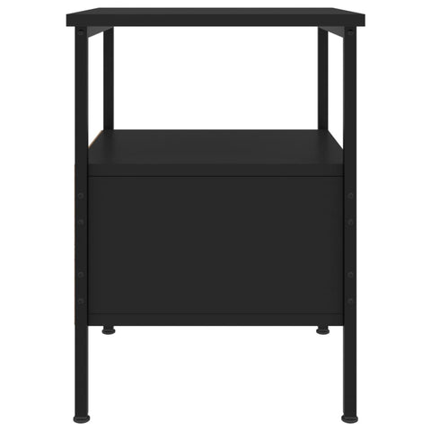 vidaXL Bedside Cabinets 2 pcs Black 34x36x50 cm Engineered Wood