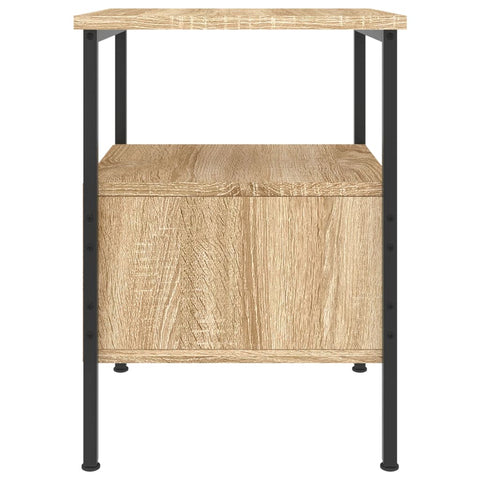 vidaXL Bedside Cabinet Sonoma Oak 34x36x50 cm Engineered Wood