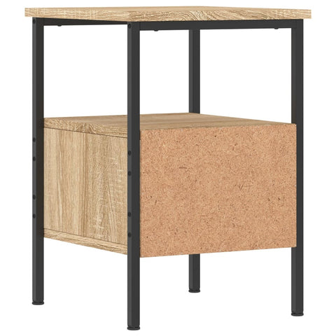 vidaXL Bedside Cabinet Sonoma Oak 34x36x50 cm Engineered Wood