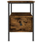 vidaXL Bedside Cabinet Smoked Oak 34x36x50 cm Engineered Wood