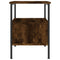 vidaXL Bedside Cabinet Smoked Oak 34x36x50 cm Engineered Wood
