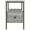 vidaXL Bedside Cabinet Grey Sonoma 34x36x50 cm Engineered Wood