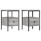 vidaXL Bedside Cabinets 2 pcs Grey Sonoma 34x36x50 cm Engineered Wood