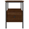 vidaXL Bedside Cabinet Brown Oak 34x36x50 cm Engineered Wood
