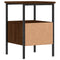 vidaXL Bedside Cabinet Brown Oak 34x36x50 cm Engineered Wood