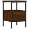 vidaXL Bedside Cabinets 2 pcs Brown Oak 34x36x50 cm Engineered Wood
