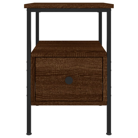 vidaXL Bedside Cabinets 2 pcs Brown Oak 34x36x50 cm Engineered Wood
