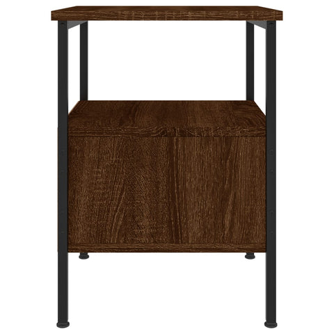 vidaXL Bedside Cabinets 2 pcs Brown Oak 34x36x50 cm Engineered Wood