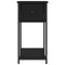 vidaXL Bedside Cabinet Black 30x60x60 cm Engineered Wood