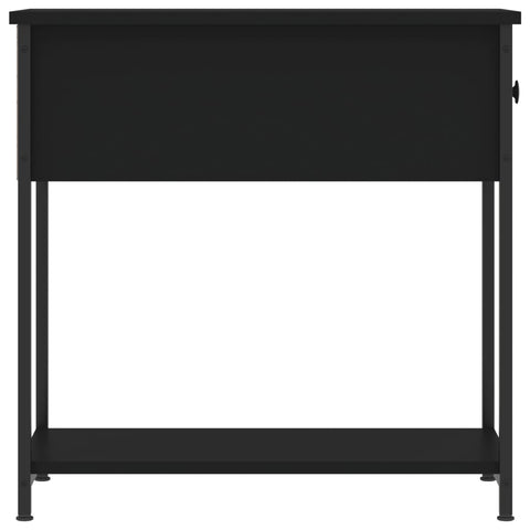 vidaXL Bedside Cabinet Black 30x60x60 cm Engineered Wood