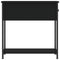vidaXL Bedside Cabinet Black 30x60x60 cm Engineered Wood