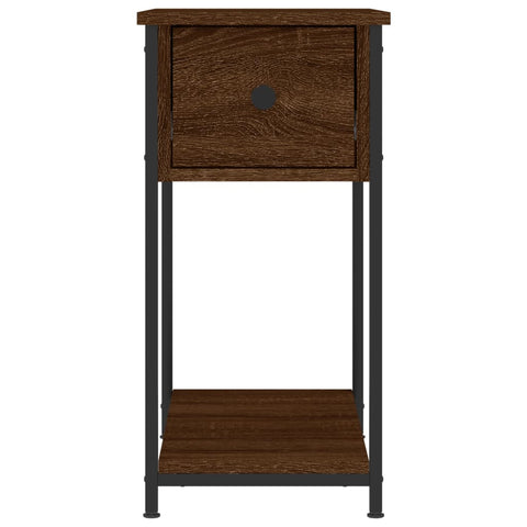 vidaXL Bedside Cabinet Brown Oak 30x60x60 cm Engineered Wood