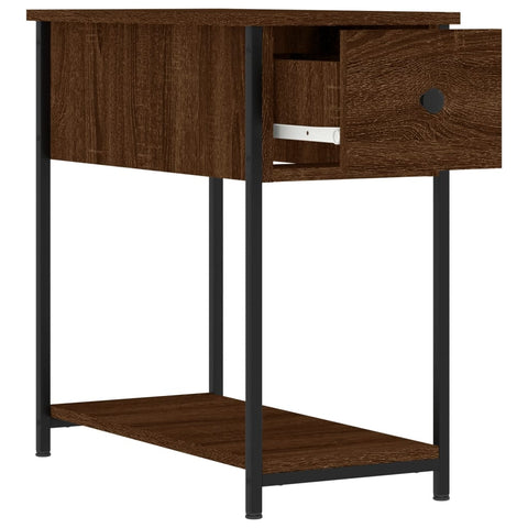 vidaXL Bedside Cabinet Brown Oak 30x60x60 cm Engineered Wood