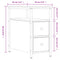 vidaXL Bedside Cabinet Black 30x60x60 cm Engineered Wood