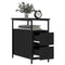 vidaXL Bedside Cabinets 2 pcs Black 30x60x60 cm Engineered Wood