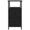 vidaXL Bedside Cabinets 2 pcs Black 30x60x60 cm Engineered Wood