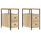 vidaXL Bedside Cabinets 2 pcs Sonoma Oak 30x60x60 cm Engineered Wood