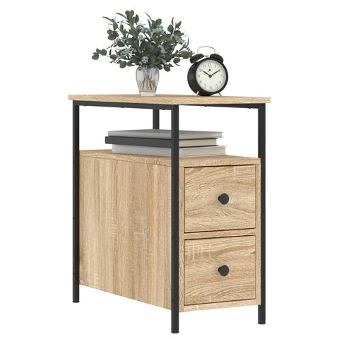 vidaXL Bedside Cabinets 2 pcs Sonoma Oak 30x60x60 cm Engineered Wood