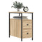 vidaXL Bedside Cabinets 2 pcs Sonoma Oak 30x60x60 cm Engineered Wood
