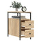 vidaXL Bedside Cabinets 2 pcs Sonoma Oak 30x60x60 cm Engineered Wood