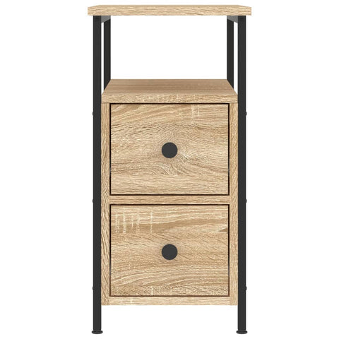 vidaXL Bedside Cabinets 2 pcs Sonoma Oak 30x60x60 cm Engineered Wood