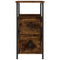 vidaXL Bedside Cabinet Smoked Oak 30x60x60 cm Engineered Wood
