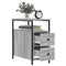 vidaXL Bedside Cabinet Grey Sonoma 30x60x60 cm Engineered Wood