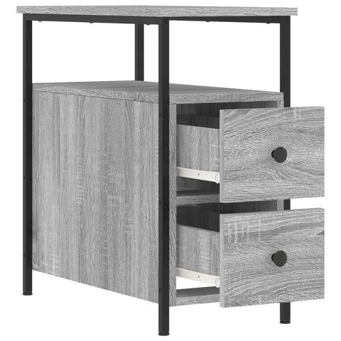 vidaXL Bedside Cabinet Grey Sonoma 30x60x60 cm Engineered Wood