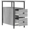 vidaXL Bedside Cabinet Grey Sonoma 30x60x60 cm Engineered Wood