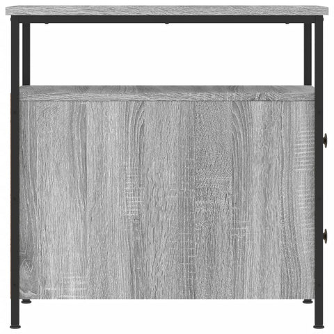 vidaXL Bedside Cabinet Grey Sonoma 30x60x60 cm Engineered Wood