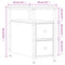 vidaXL Bedside Cabinet Brown Oak 30x60x60 cm Engineered Wood