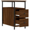 vidaXL Bedside Cabinets 2 pcs Brown Oak 30x60x60 cm Engineered Wood