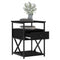 vidaXL Bedside Cabinets 2 pcs Black 40x42x55 cm Engineered Wood