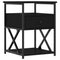 vidaXL Bedside Cabinets 2 pcs Black 40x42x55 cm Engineered Wood
