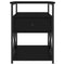 vidaXL Bedside Cabinets 2 pcs Black 40x42x55 cm Engineered Wood