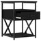 vidaXL Bedside Cabinets 2 pcs Black 40x42x55 cm Engineered Wood