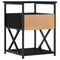 vidaXL Bedside Cabinets 2 pcs Black 40x42x55 cm Engineered Wood