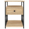 vidaXL Bedside Cabinet Sonoma Oak 40x42x55 cm Engineered Wood