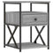 vidaXL Bedside Cabinet Grey Sonoma 40x42x55 cm Engineered Wood