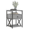 vidaXL Bedside Cabinet Grey Sonoma 40x42x55 cm Engineered Wood