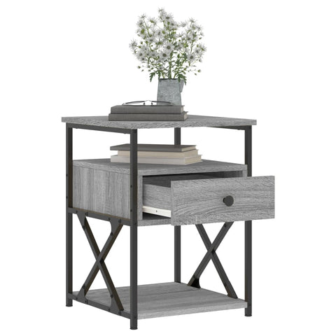vidaXL Bedside Cabinets 2 pcs Grey Sonoma 40x42x55 cm Engineered Wood