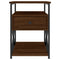 vidaXL Bedside Cabinet Brown Oak 40x42x55 cm Engineered Wood