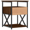 vidaXL Bedside Cabinet Brown Oak 40x42x55 cm Engineered Wood