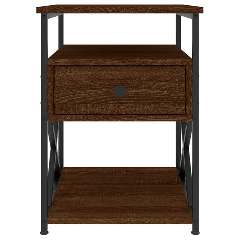 vidaXL Bedside Cabinets 2 pcs Brown Oak 40x42x55 cm Engineered Wood