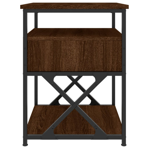 vidaXL Bedside Cabinets 2 pcs Brown Oak 40x42x55 cm Engineered Wood