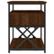 vidaXL Bedside Cabinets 2 pcs Brown Oak 40x42x55 cm Engineered Wood