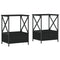 vidaXL Bedside Tables 2 pcs Black 50x41x65 cm Engineered Wood