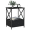 vidaXL Bedside Tables 2 pcs Black 50x41x65 cm Engineered Wood