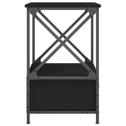 vidaXL Bedside Tables 2 pcs Black 50x41x65 cm Engineered Wood
